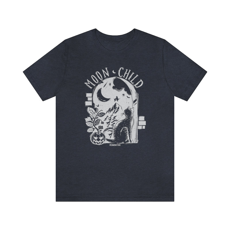 Moon Child Halloween Cat T-Shirt