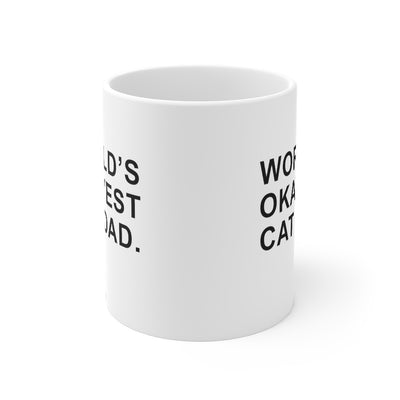 World's Okayest Cat Dad Mug