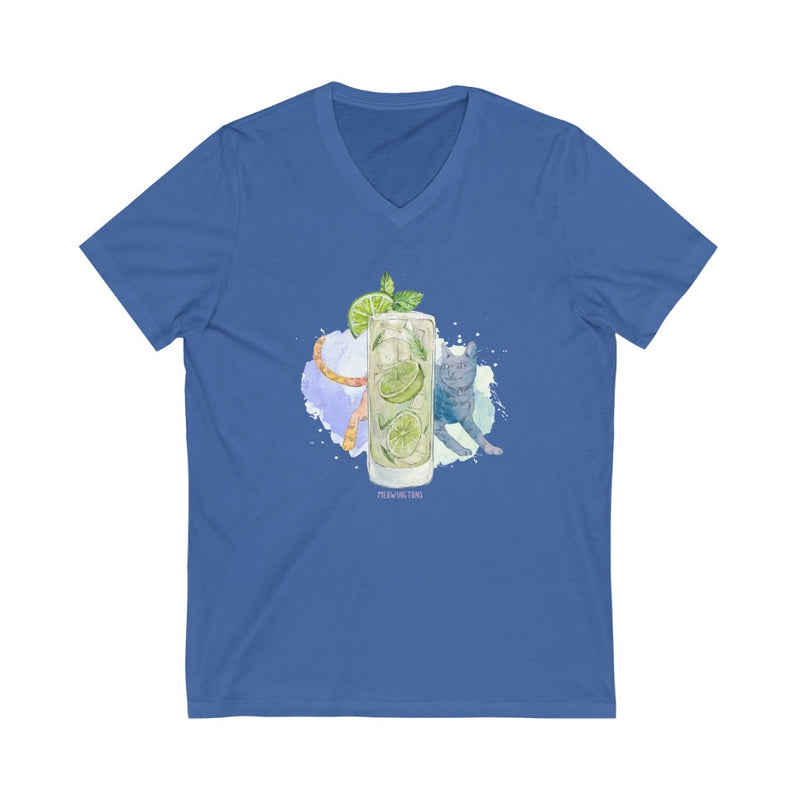 Cats & Cocktails Mojito V-Neck T-Shirt