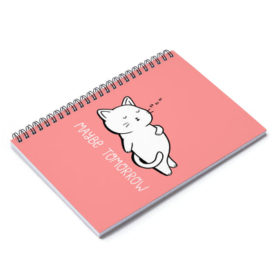 Maybe Tomorrow Cat Notebook