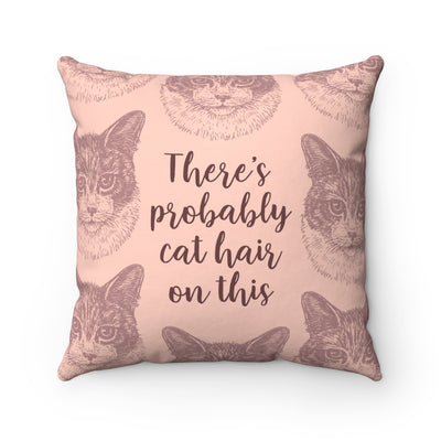 Cat Hair Throw Pillow Cover