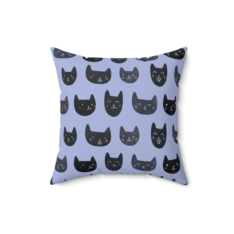 Cat Face Toss Pillow Cover