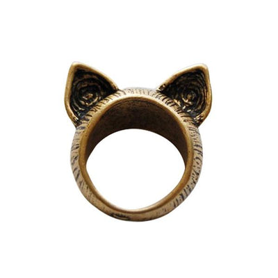 Vintage Bengal Cat Ears Ring