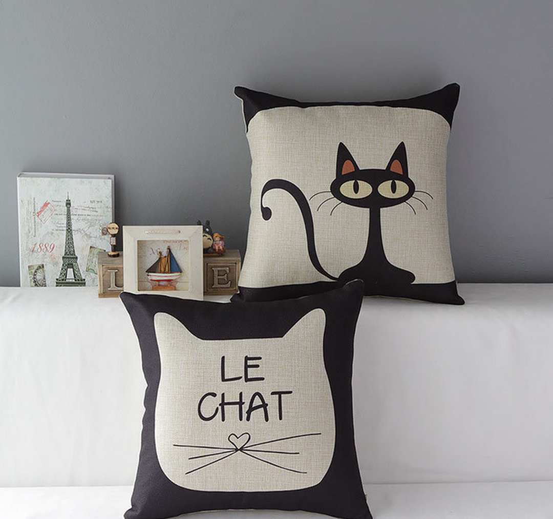 Cat pillow cover deals