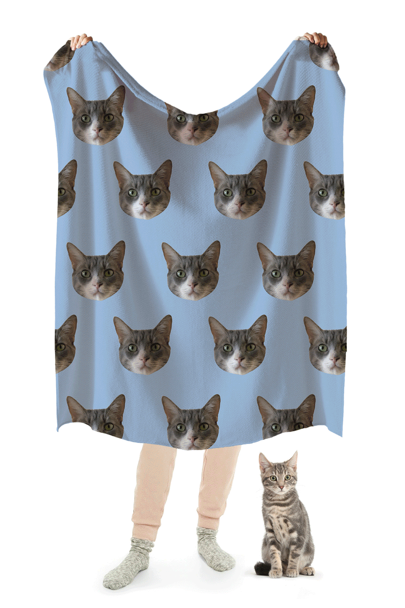 Custom Print Your Cat Blanket