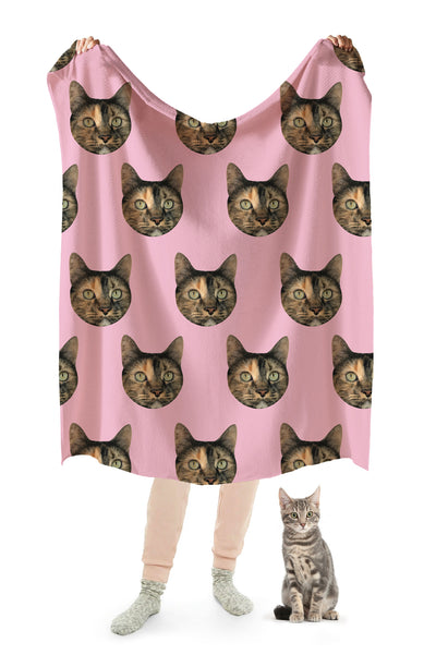 Custom Print Your Cat Blanket