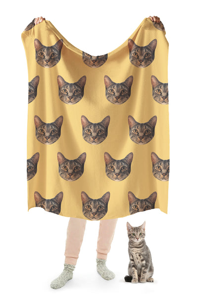 Custom Print Your Cat Blanket