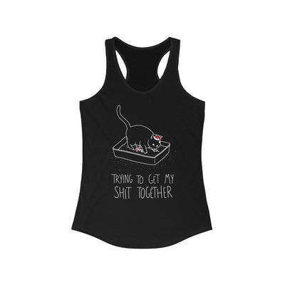 Santa's Little Helper Shit Together Racerback Tank Top