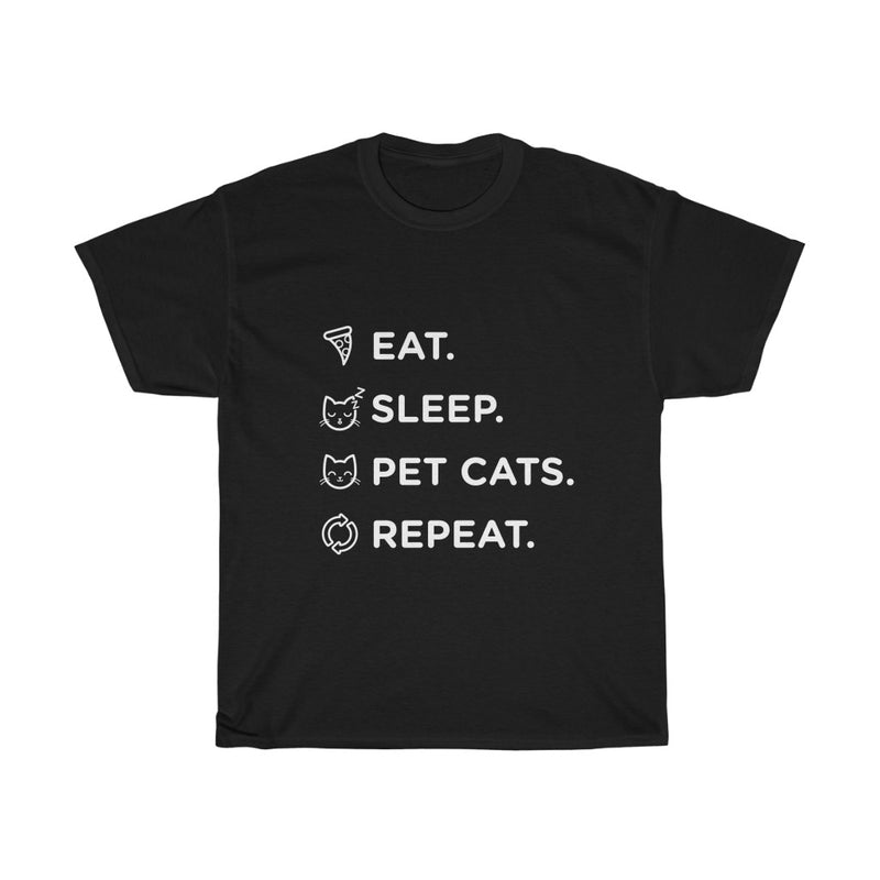 Eat, Sleep & Pet Cats T-Shirt