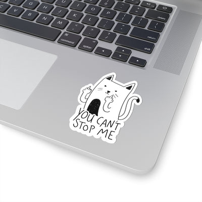 Can't Stop Me Cat Sticker