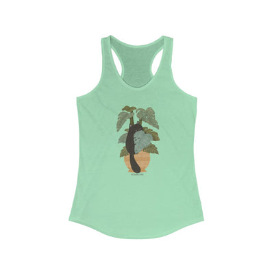 Tropical Jungle Cats & Plants Racerback Tank Top