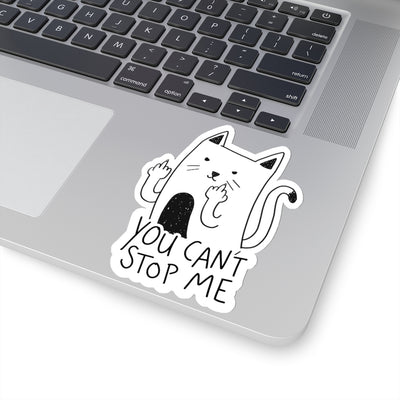 Can't Stop Me Cat Sticker