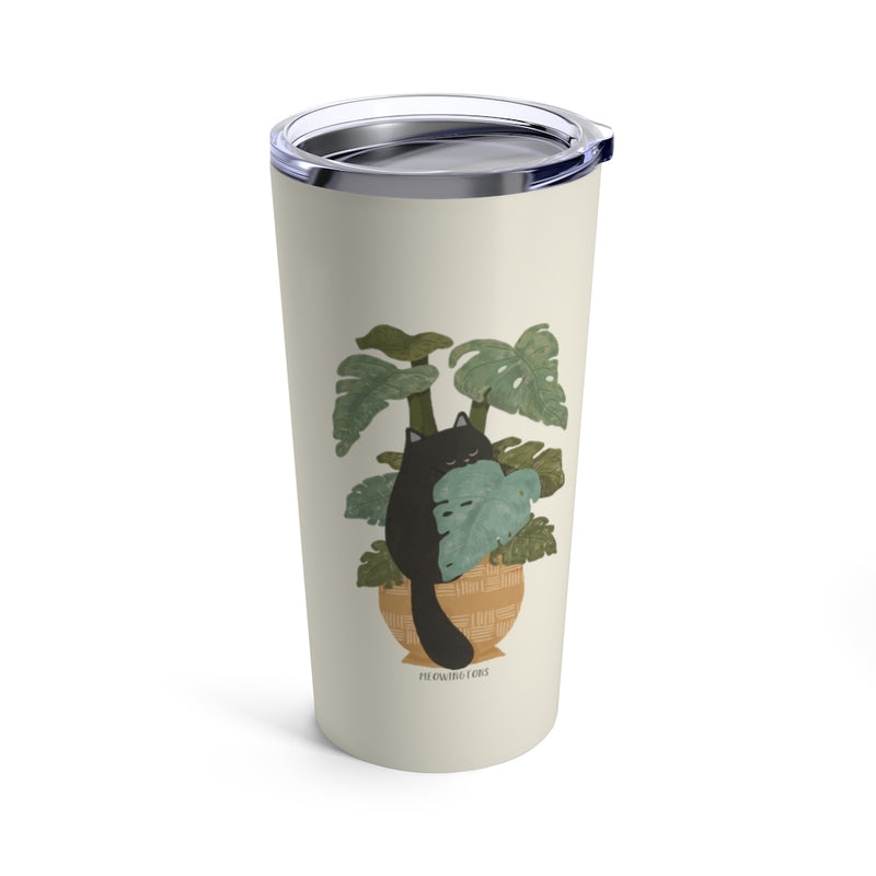 Tropical Jungle Cats & Plants Reusable 20oz Tumbler