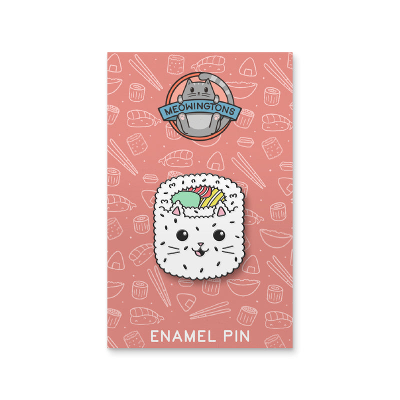 Catifornia Roll Sushi Cat Pin