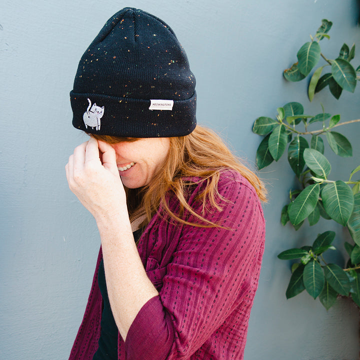 2点セット 25AW MARK&LONA Furry Cat Beanie Furry Cat Leopard Beanie