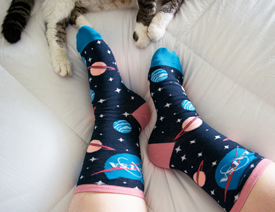 Mix & Match Meowter Space Cat Socks (3-Pack)