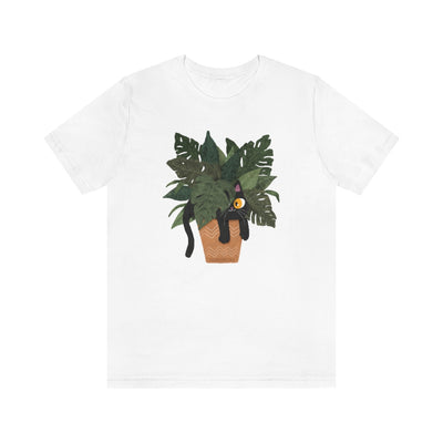 Jungle Cats & Plants Monstera T-Shirt