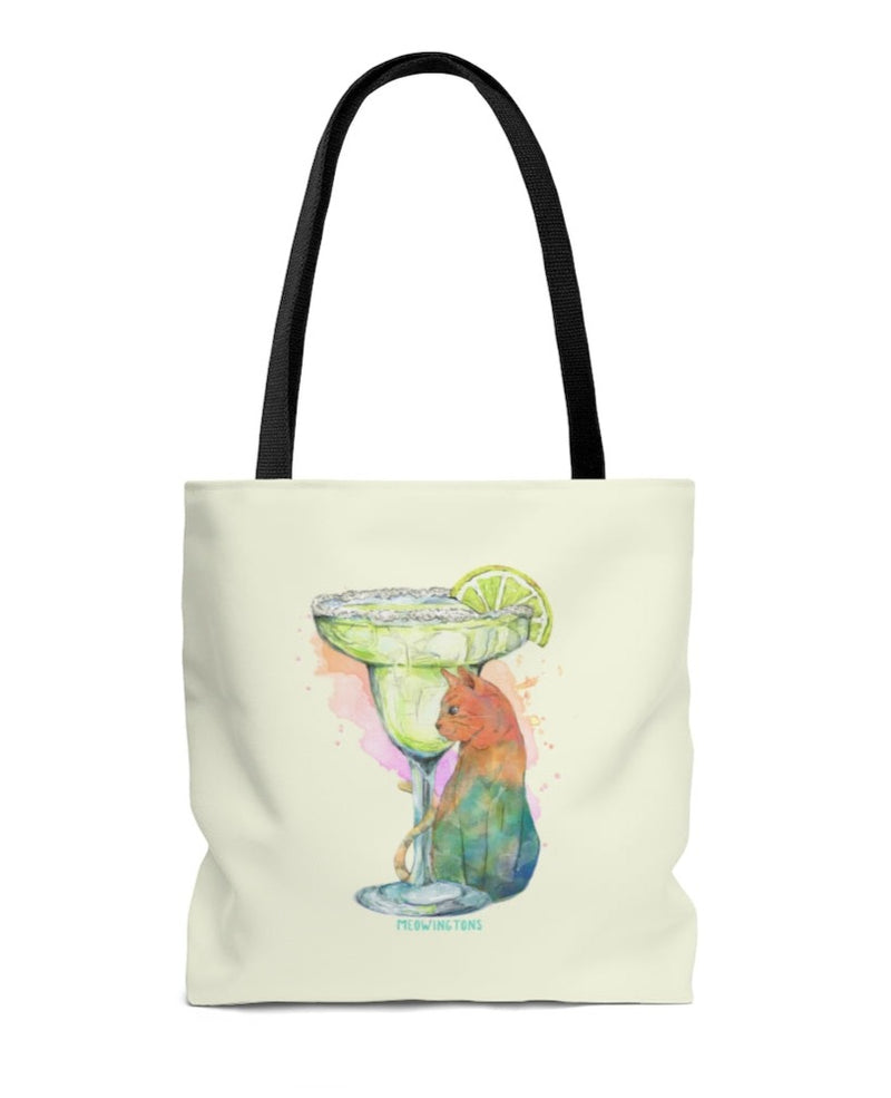 Cats & Cocktails Margarita Tote Bag