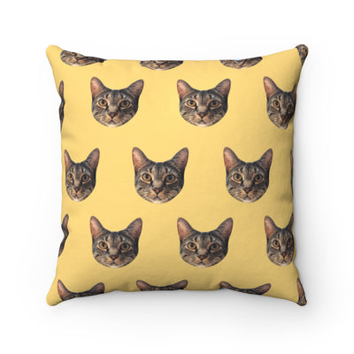 Custom Print Your Cat Toss Pillow Cover