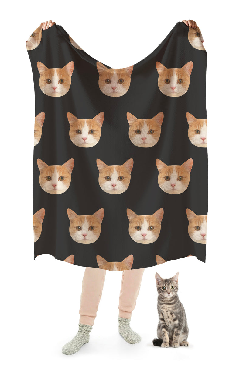 Custom Print Your Cat Blanket