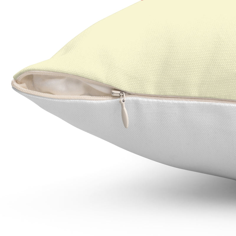 Red Dot Toss Pillow
