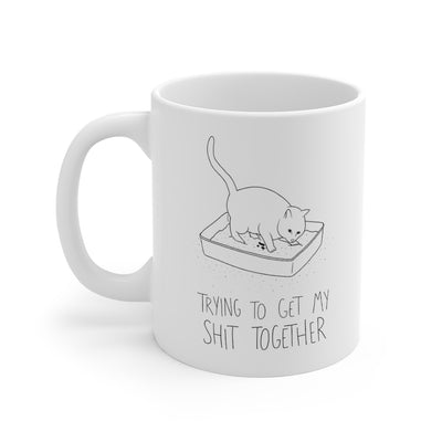 Shit Together Cat Mug