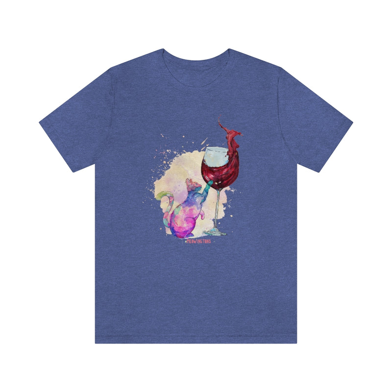 Feline Tipsy Cat Wine T-Shirt