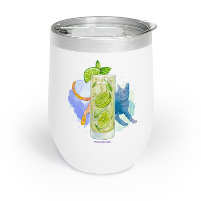 Cats and Cocktails Mojito Wine Tumbler