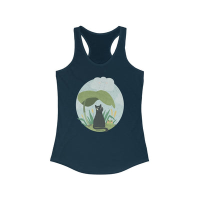 Rainy Days Plants & Cats Racerback Tank