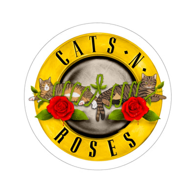 Cats N' Roses Sticker