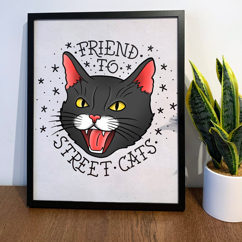 Friend to Street Cats Poster