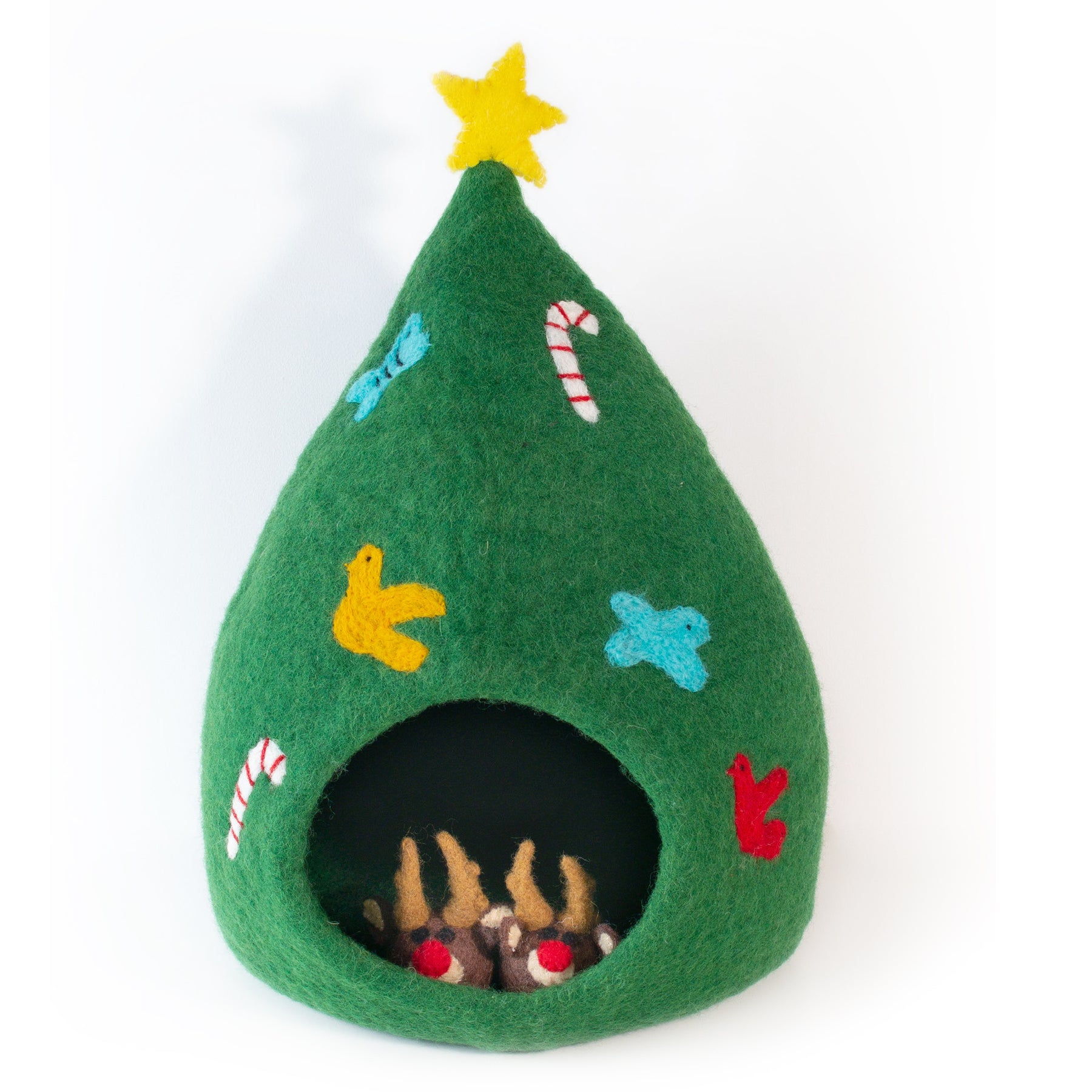 Christmas tree sales cat bed