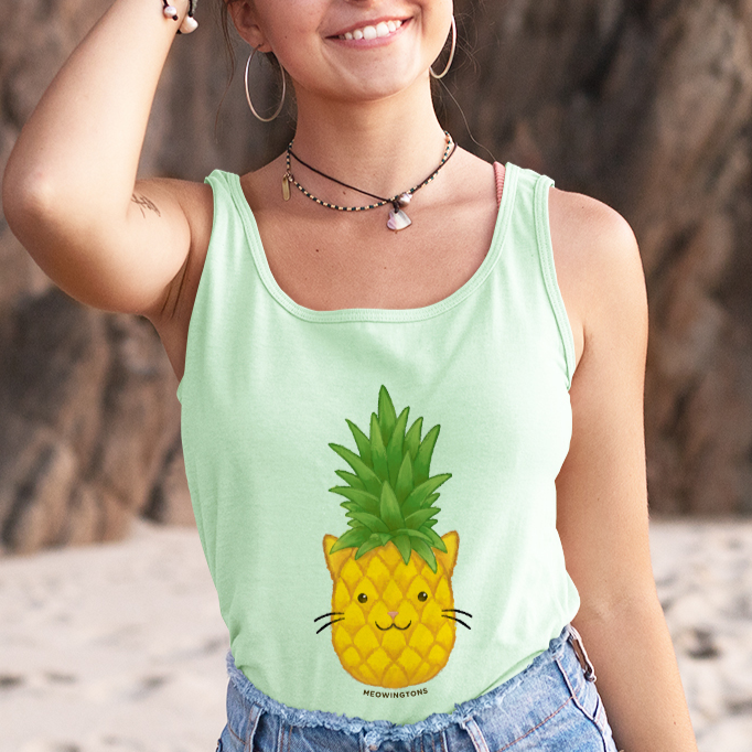 Tropicat Pineapple Tank Top