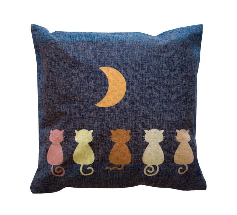 canvas Moon Gaze Throw Pillow Case that fits pillows 16" by 16