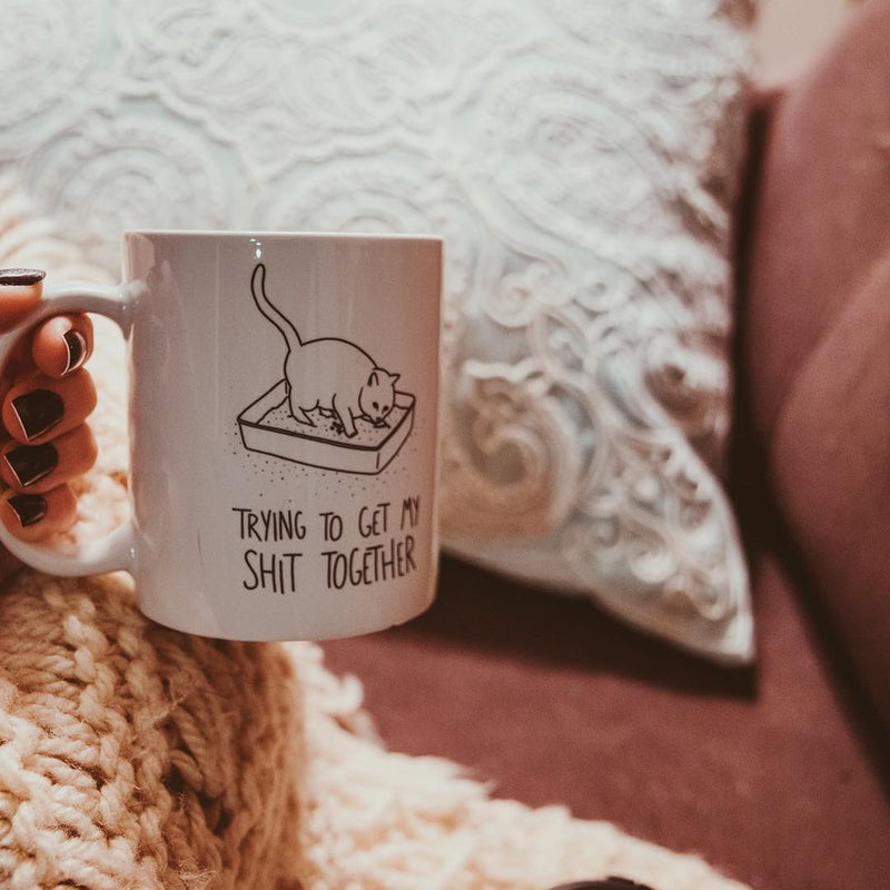 Shit Together Cat Mug