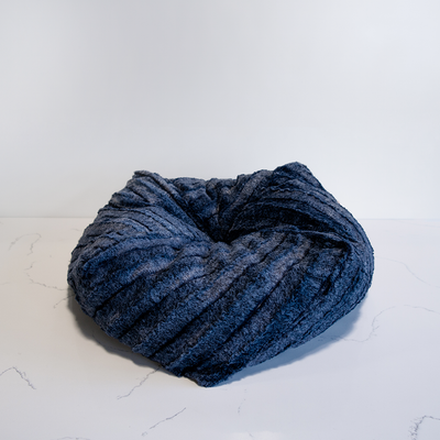 Denim Delight Luxe Pouf Cat Bed