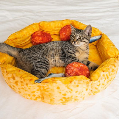 Cute Pizza Cat Bed