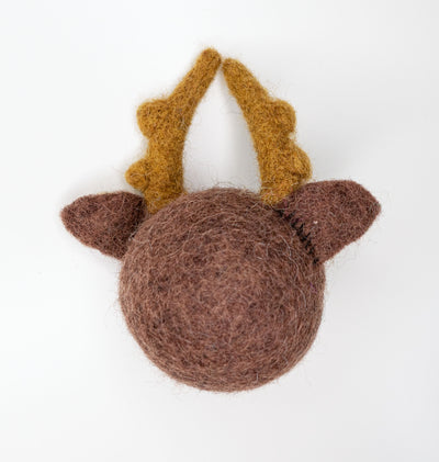 Organic Wool Reindeer Cat Toy