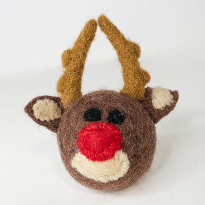 Organic Wool Reindeer Cat Toy