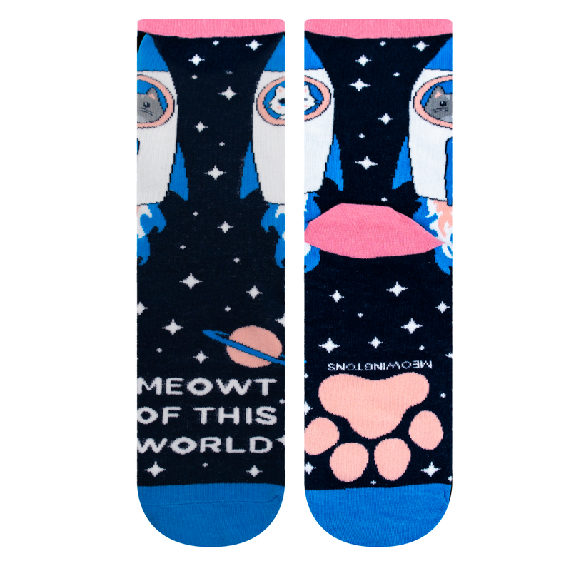 Mix & Match Meowter Space Cat Socks (3-Pack)