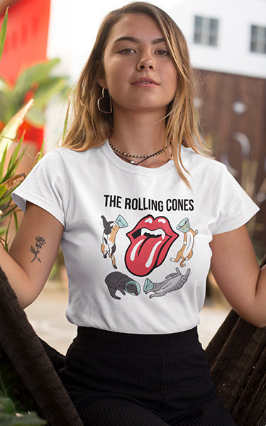 The Rolling Cones Cat T-Shirt