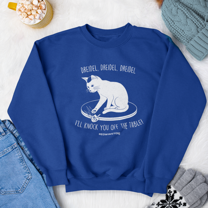 Hanukkah Dreidel Cat Sweater