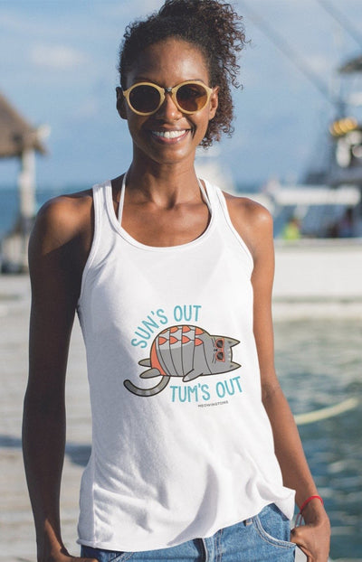 Sun's Out, Tum's Out Racerback Tank Top