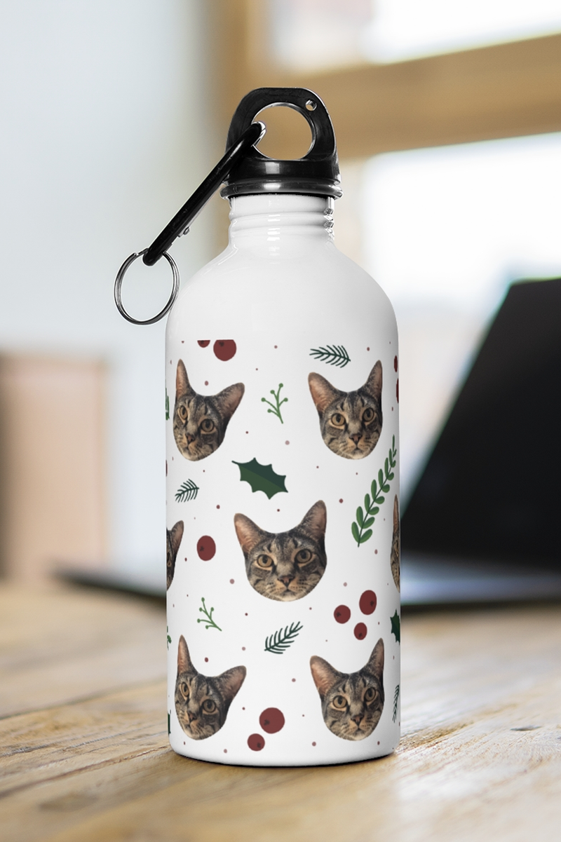 Custom Print Your Cat Water Bottle